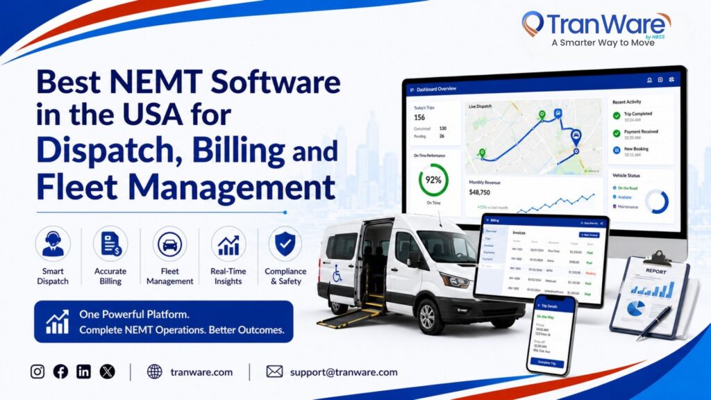 Best NEMT Software in the USA for Dispatch, Billing and Fleet Management