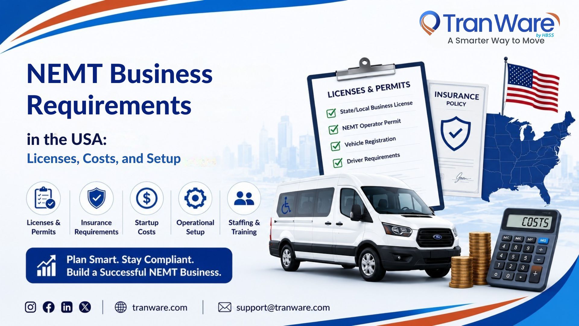 NEMT Business Requirements in the USA: Licenses, Costs, and Setup