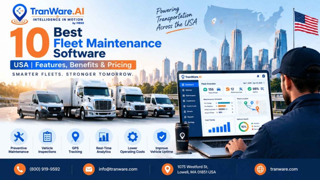 10 Best Fleet Maintenance Software in the USA Features, Benefits & Pricing