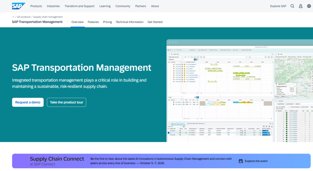 SAP Transportation Management