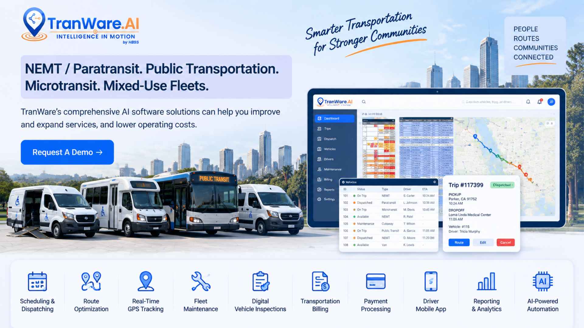 TranWare AI – Best for Integrated Transportation Fleet Management